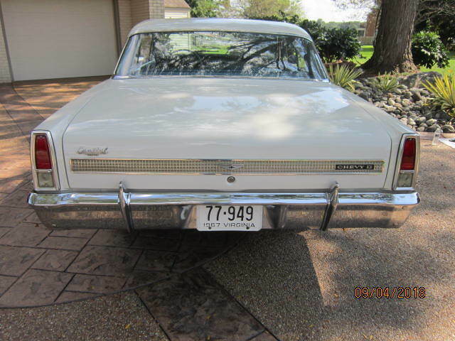 1967 White Chevrolet Nova Coupe