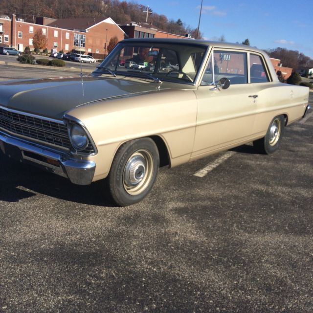 1967 Gold Chevrolet Nova Sedan