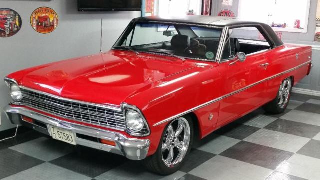 1967 Red Chevrolet Nova Sport Coupe