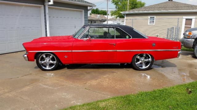 1967 Red Chevrolet Nova Sport Coupe