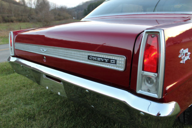 1967 garnett red Chevrolet Nova