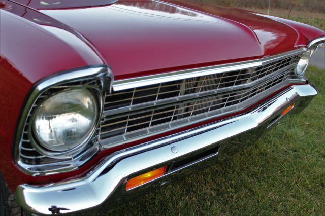 1967 garnett red Chevrolet Nova