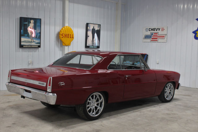 1967 garnett red Chevrolet Nova