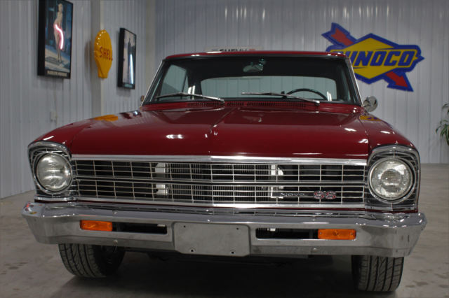 1967 garnett red Chevrolet Nova