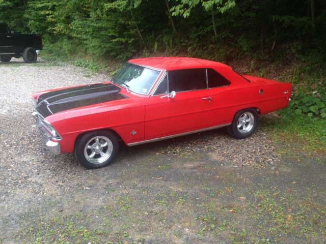 1967 Red Chevrolet Nova Coupe