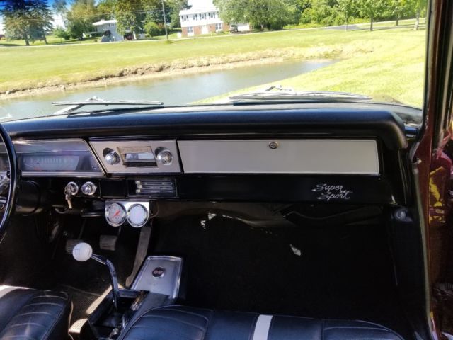 1967 Burgundy Chevrolet Nova Coupe
