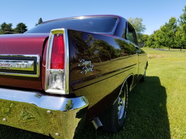 1967 Burgundy Chevrolet Nova Coupe