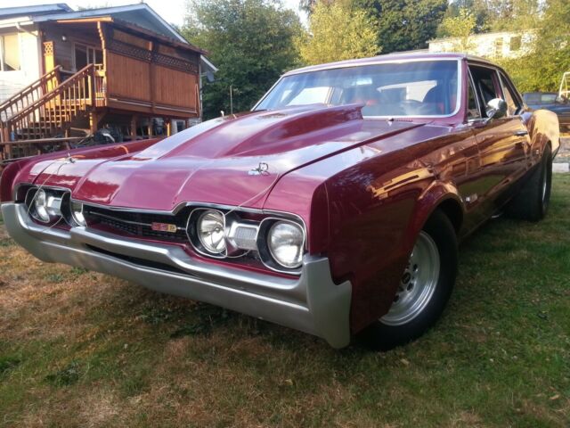 1967 Burgundy Oldsmobile 442 Coupe