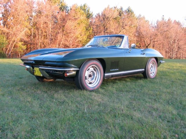 1967 Goodwood Green Chevrolet Corvette Convertible