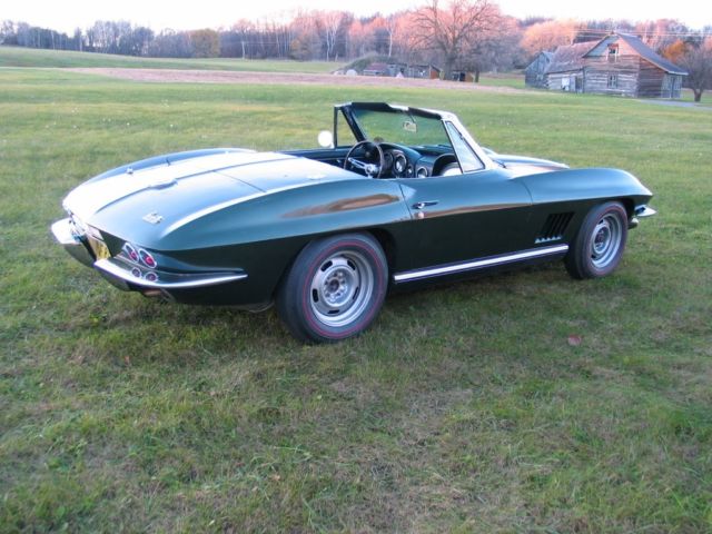 1967 Goodwood Green Chevrolet Corvette Convertible