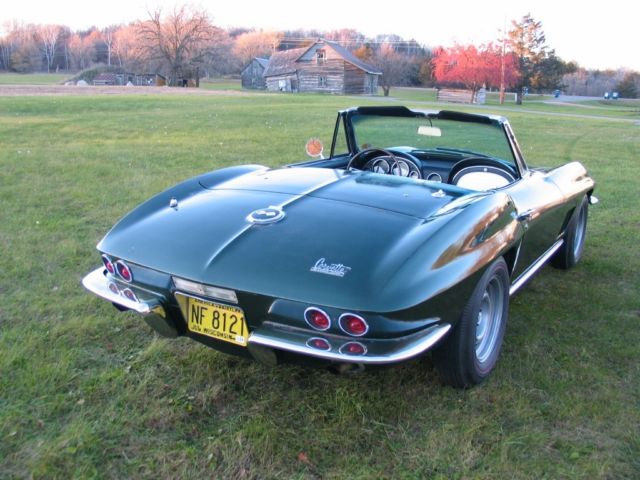 1967 Goodwood Green Chevrolet Corvette Convertible