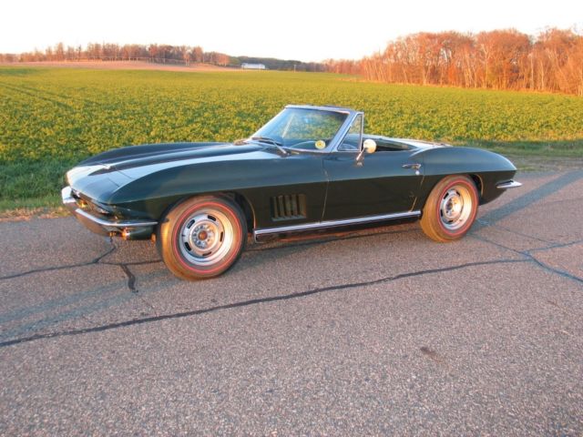 1967 Goodwood Green Chevrolet Corvette Convertible