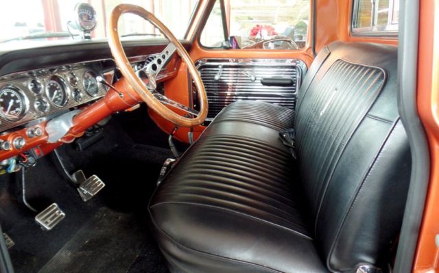 1967 Orange Ford F-100 Pickup Truck