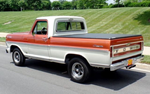 1967 Orange Ford F-100 Pickup Truck
