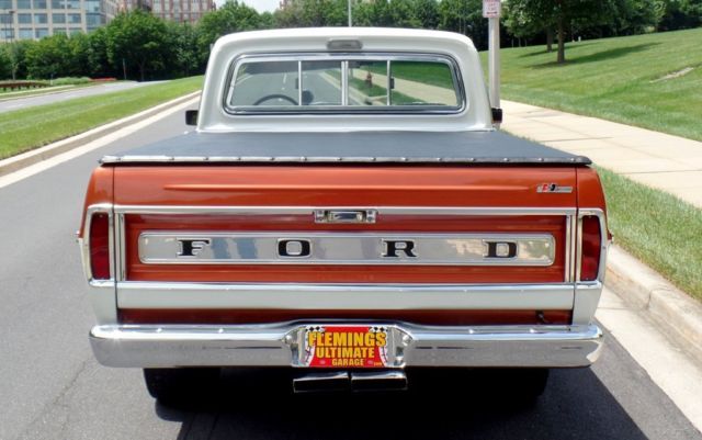 1967 Orange Ford F-100 Pickup Truck