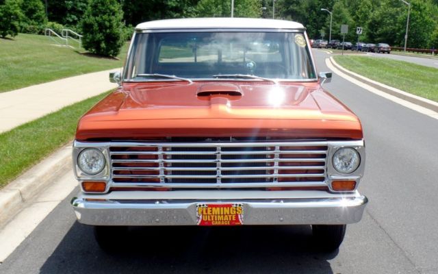 1967 Orange Ford F-100 Pickup Truck
