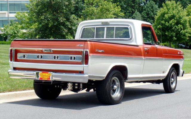 1967 Orange Ford F-100 Pickup Truck