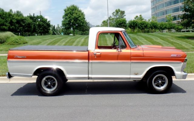 1967 Orange Ford F-100 Pickup Truck