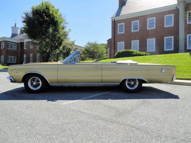 1967 Gold Plymouth GTX Convertible