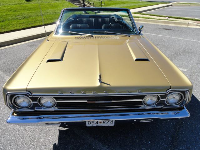 1967 Gold Plymouth GTX Convertible