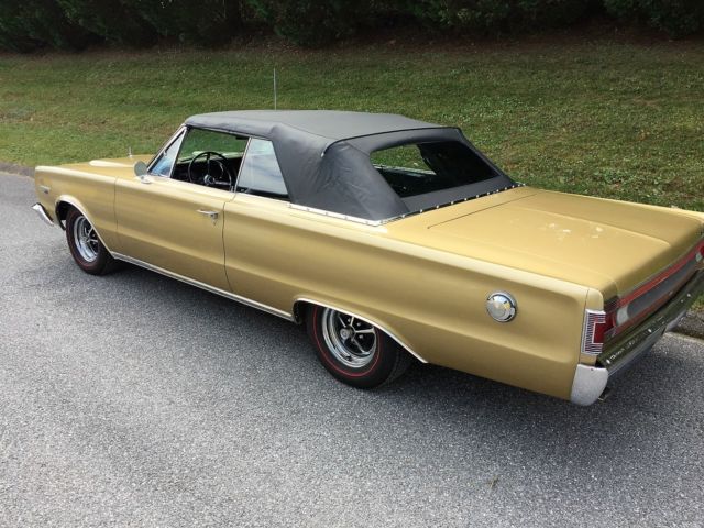 1967 Gold Plymouth GTX Convertible