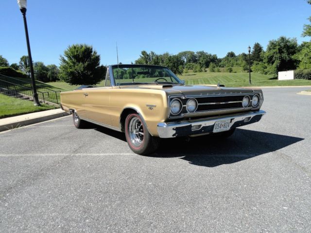 1967 Gold Plymouth GTX Convertible