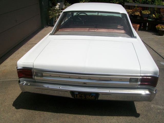 1967 white Plymouth Other Coupe