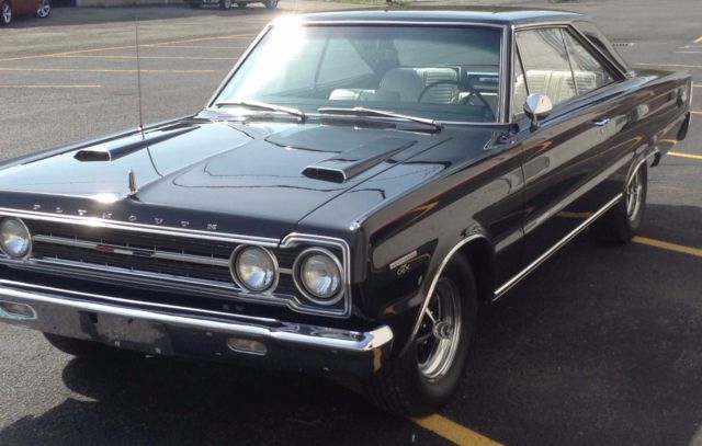 1967 Black Plymouth GTX Coupe