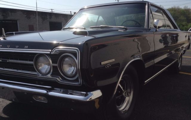 1967 Black Plymouth GTX Coupe