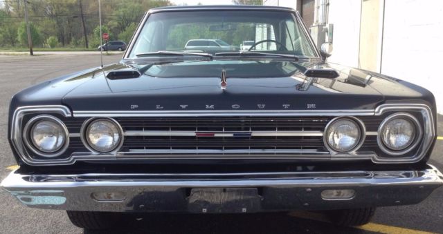 1967 Black Plymouth GTX Coupe