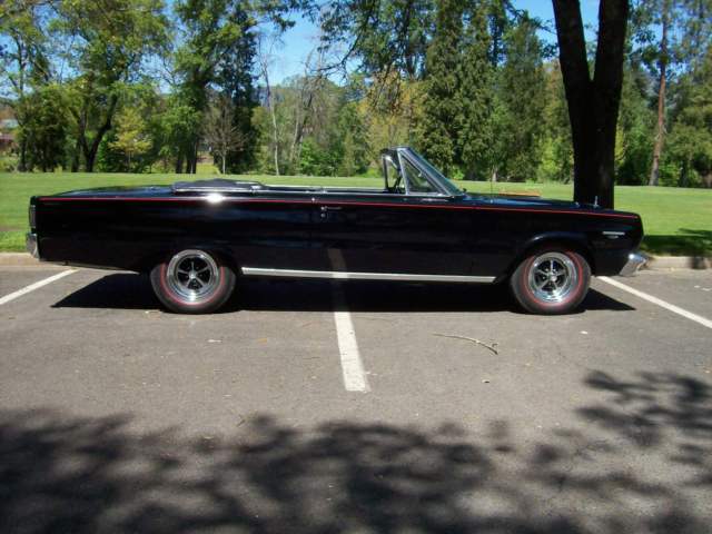 1967 Black Plymouth GTX Convertible