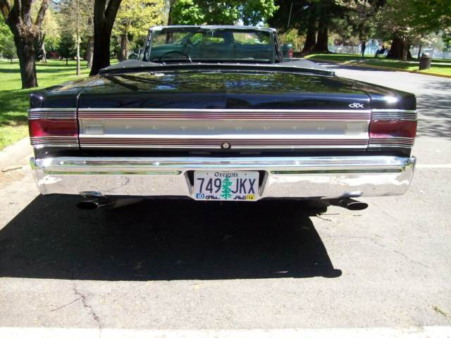 1967 Black Plymouth GTX Convertible