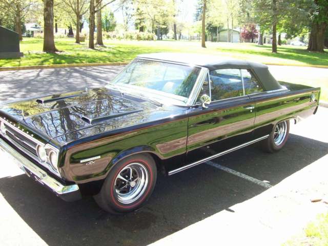 1967 Black Plymouth GTX Convertible