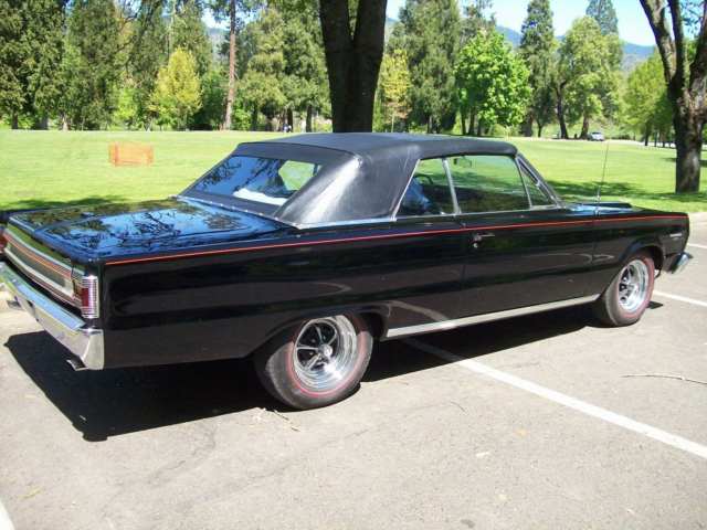 1967 Black Plymouth GTX Convertible