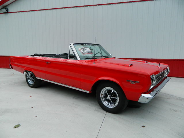 1967 Red Plymouth GTX Convertible