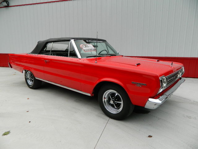 1967 Red Plymouth GTX Convertible