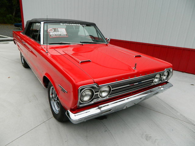 1967 Red Plymouth GTX Convertible