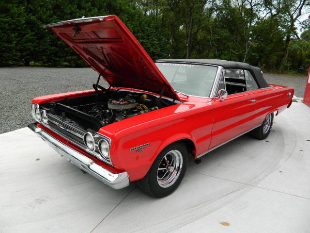 1967 Red Plymouth GTX Convertible