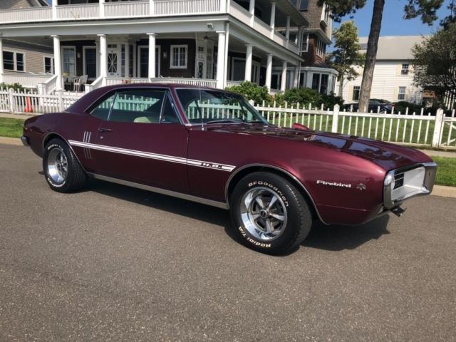 1967 Burgundy Pontiac Firebird Coupe