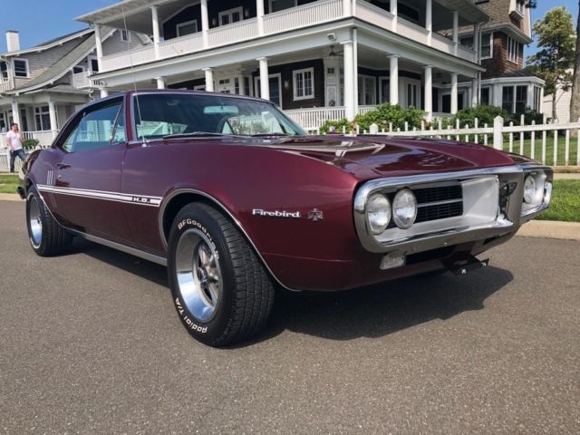 1967 Burgundy Pontiac Firebird Coupe