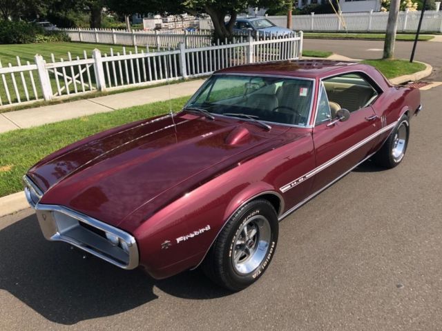 1967 Burgundy Pontiac Firebird Coupe