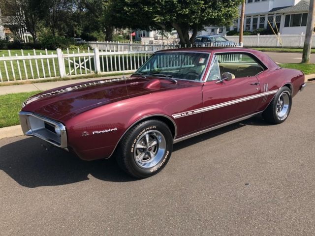 1967 Burgundy Pontiac Firebird Coupe