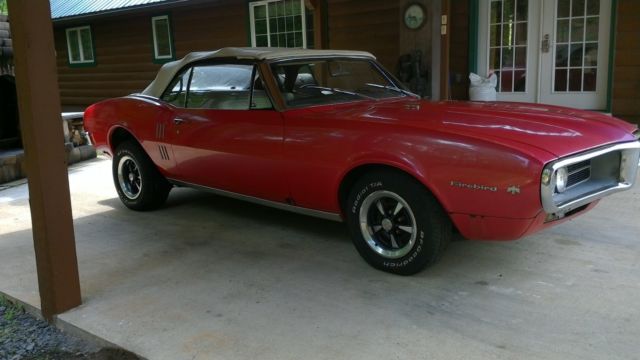 1967 Red Pontiac Firebird Coupe