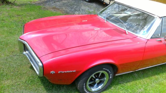 1967 Red Pontiac Firebird Coupe