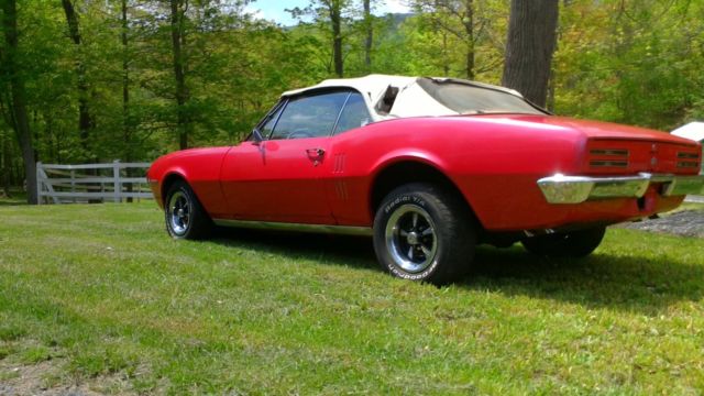 1967 Red Pontiac Firebird Coupe