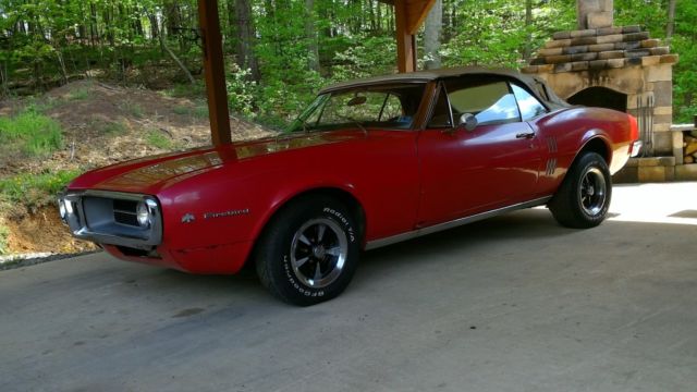 1967 Red Pontiac Firebird Coupe