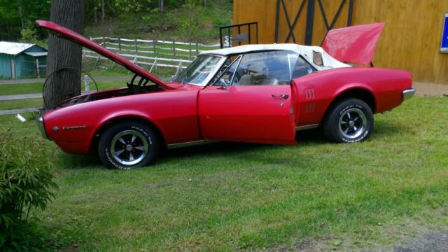 1967 Red Pontiac Firebird Coupe