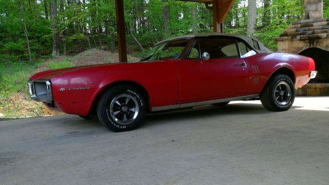 1967 Red Pontiac Firebird Coupe