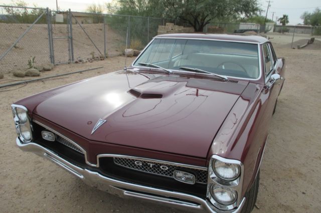 1967 Burgundy Pontiac GTO