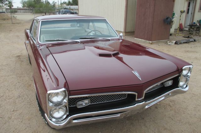 1967 Burgundy Pontiac GTO